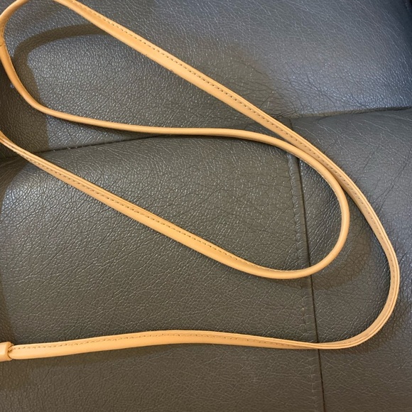 Calvin Klein Tan and White Crossbody Bag with Monogram - Picture 9 of 9